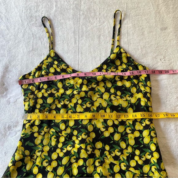 Parker Lemon Asymmetrical Tiered Midi Dress In Limon Size Medium - Picture 11 of 12